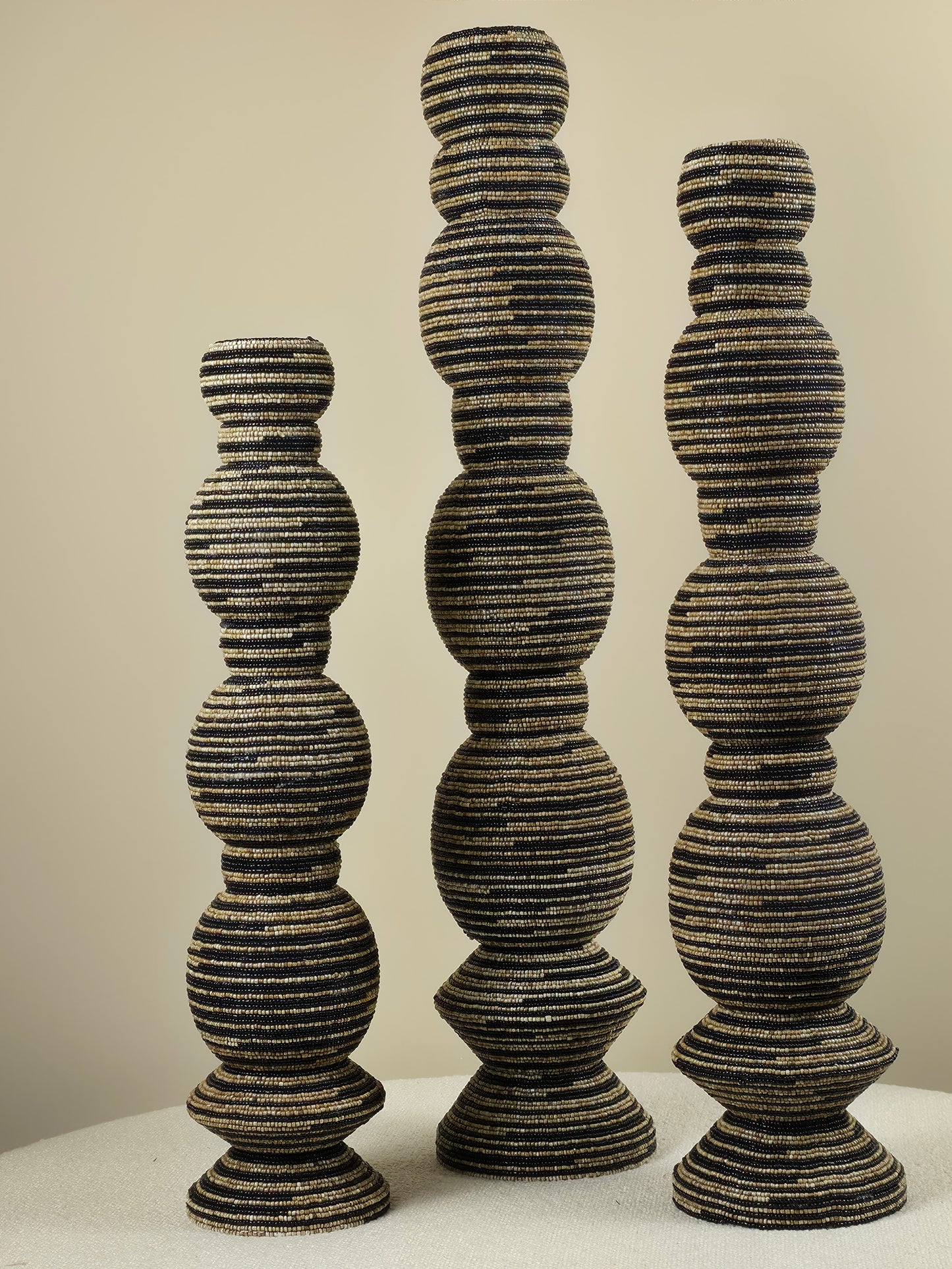 Decoratieve Kralen Toren - Zwart