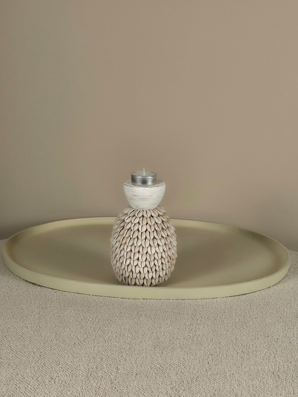 Schelpen Waxinelichthouder - Cowrie