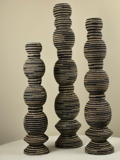 Decoratieve Kralen Toren - Zwart