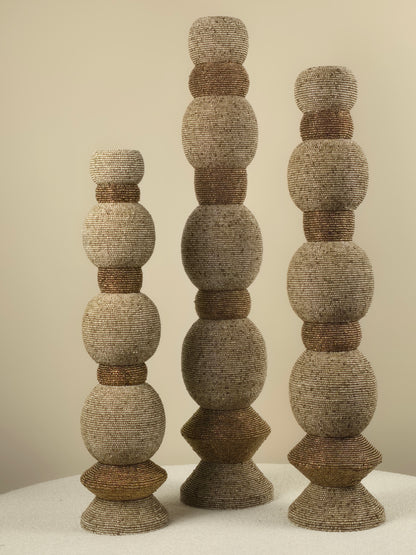 Decoratieve Kralen Toren - Beige