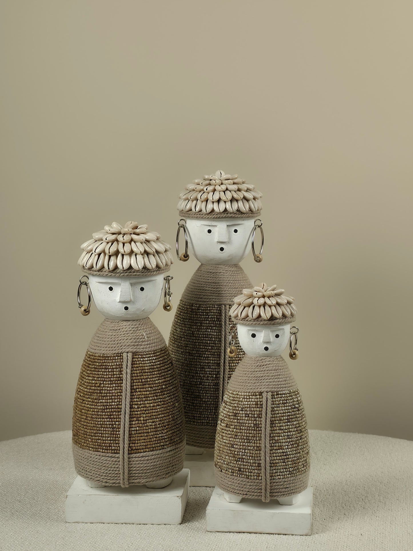 Decoratieve Pop Schelpen - Tula - Beige