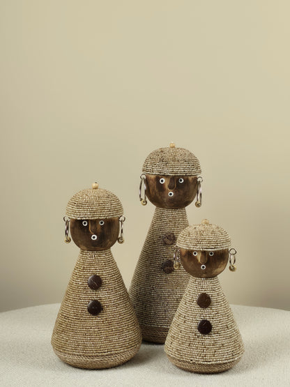 Decoratieve Pop Kralen - Juno - Beige
