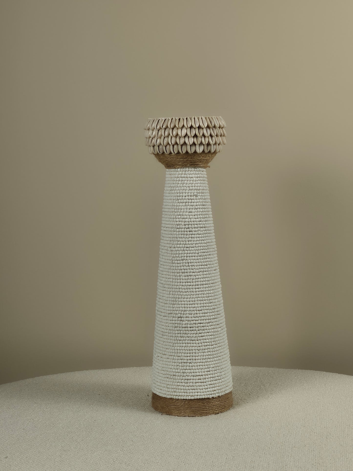 Schelpen- en Kralen Kandelaar - Ruby