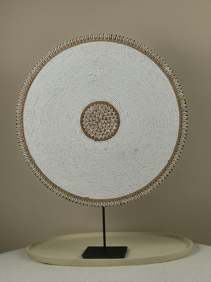 Kralen Ornament op Standaard - Snowy