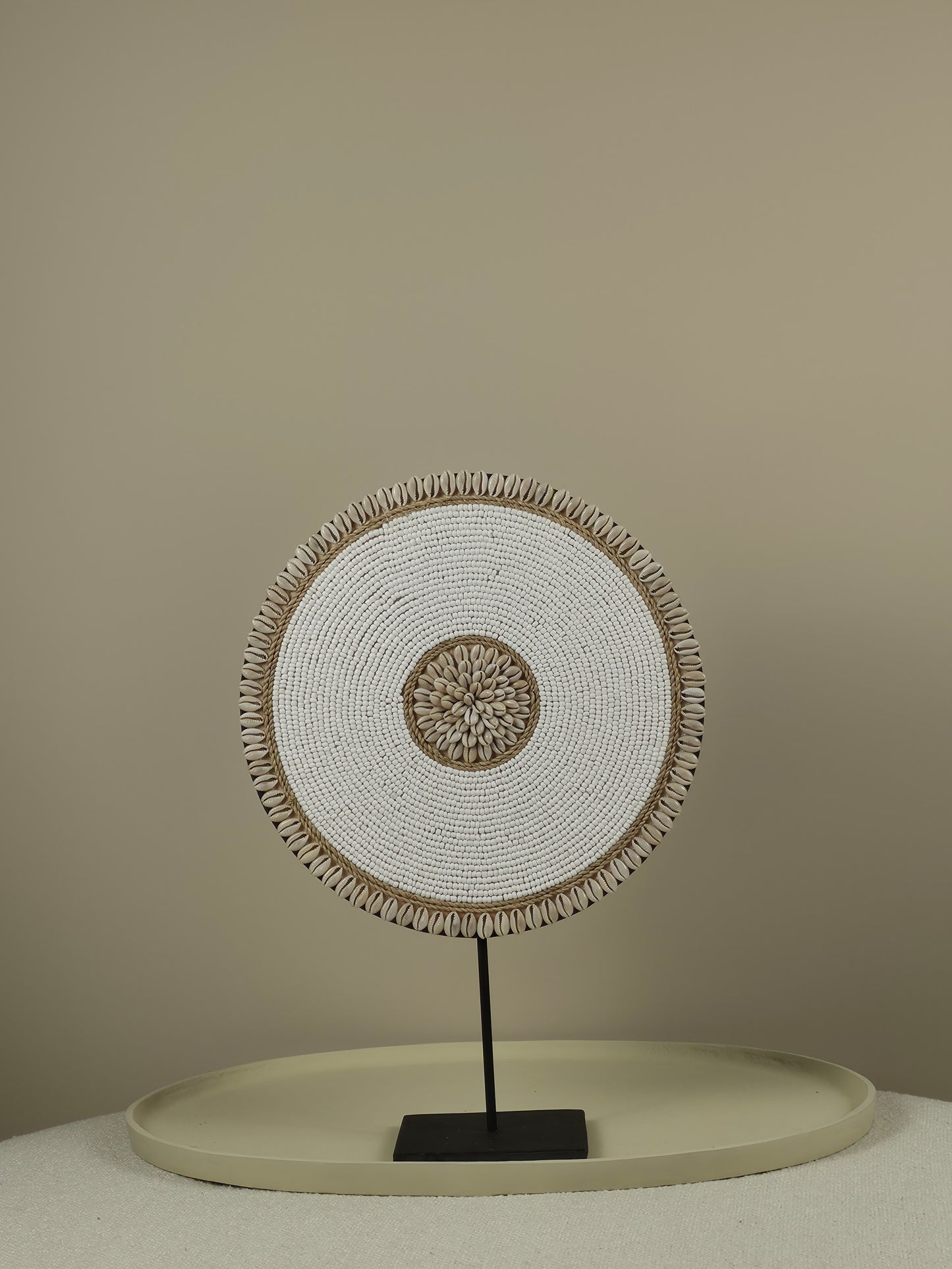 Kralen Ornament op Standaard - Snowy