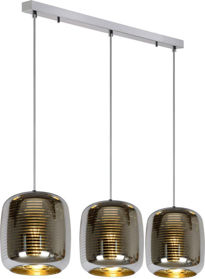 Lucide ERYN - Hanglamp - 3xE27 - Chroom